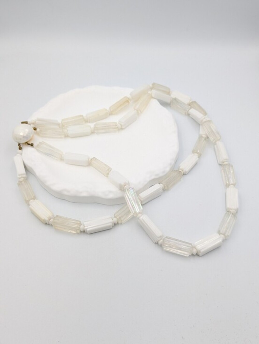 5/25$   Vintage made in Austria double strand beaded necklace READ